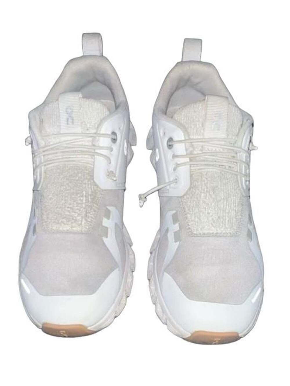 On Running Cloud 5 Terry Size USW8 White Gray Athletic Sneakers